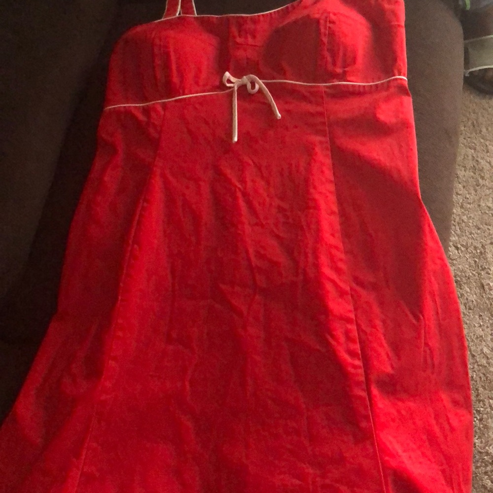 Red summer dress